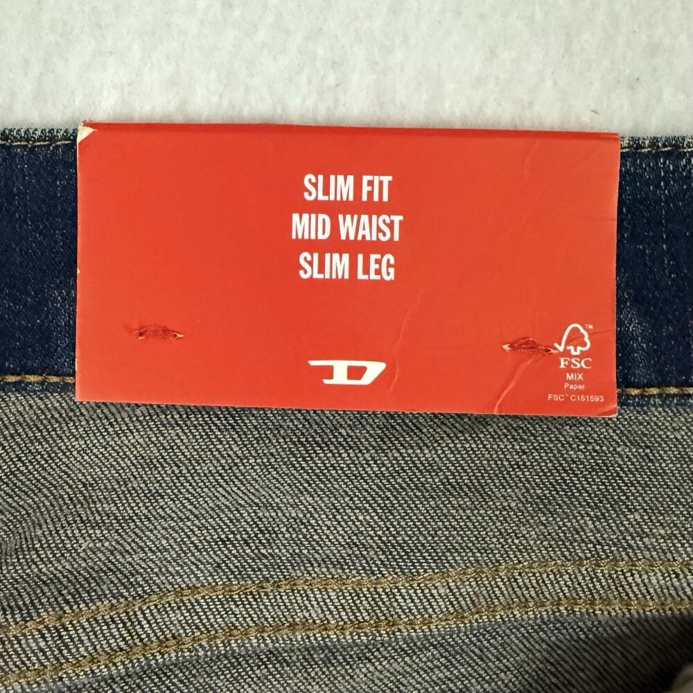 Diesel Mens Jeans Size 40x32 2019 D Strukt 09C73 Made in Italy - Picture 12 of 16